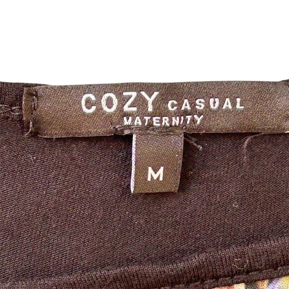 Cozy Casual Maternity NYC Graphic Collage Top Multicolor Size M - Picture 2 of 4